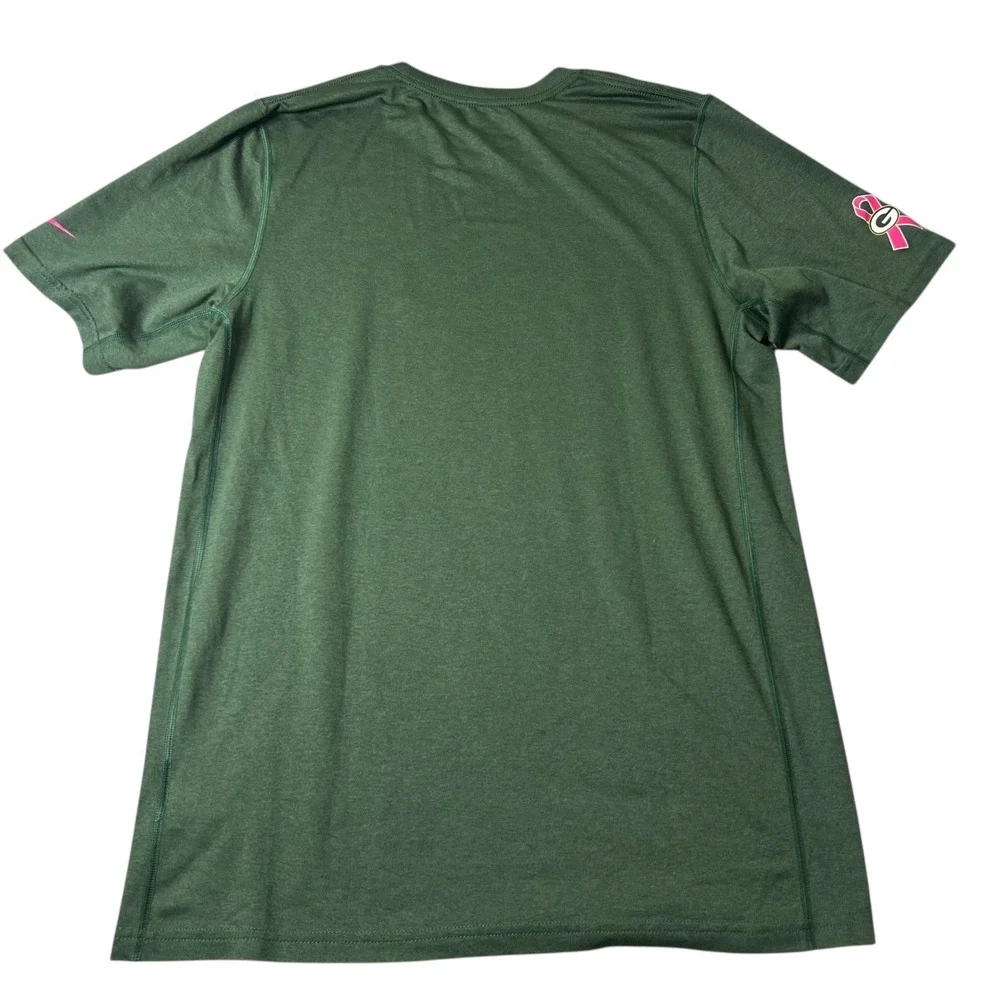Green Bay Packers T‎ Shirt Mens M Green Nike NFL Dri-FIT Team Apparel Tee NEW